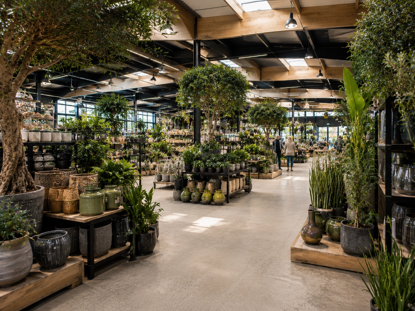 Binnenruimte tuincentrum restyling