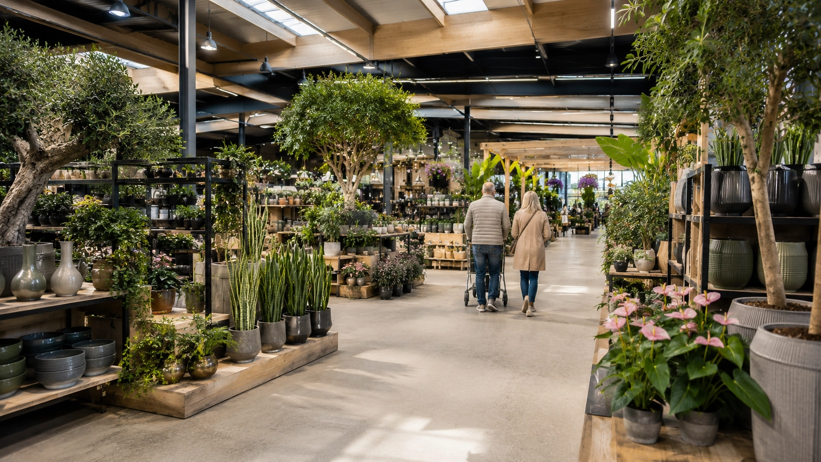 Sfeerafbeelding binnenruimte tuincentrum